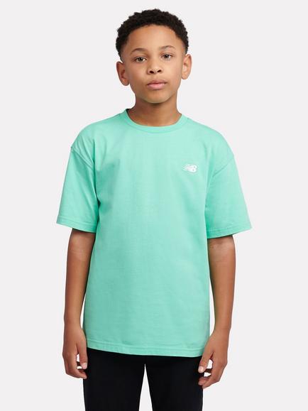New Balance Kids' Jersey Small Logo T-Shirt, Deep End, Deep End