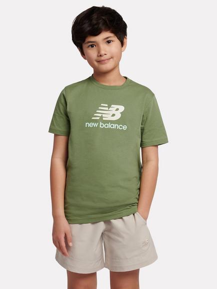 New Balance Kids' Cotton Crew Neck T-Shirt, Oregano, Oregano