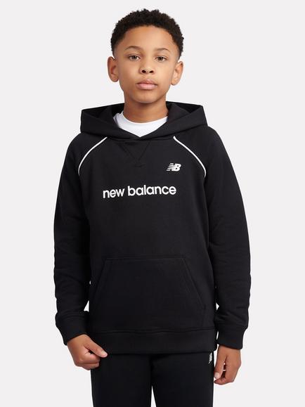 New Balance Kids' Cotton Graphic Logo Hoodie, Nb Caviar, Nb Caviar