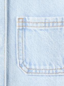 Mango Baby Long Sleeve Boxy Fit Denim Jacket, Light Blue - view 2, Light Blue