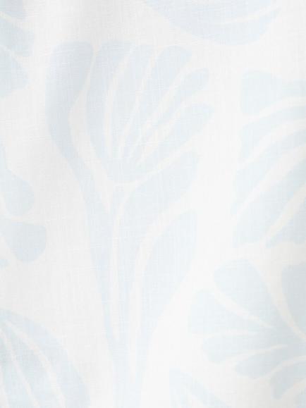 Mango Baby Leaf Print Short Sleeve Shirt, White - view 2, White