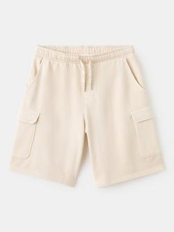 Mango Kids' Drawstring Bermuda Cargo Shorts, Sand