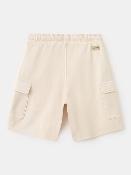 Mango Kids' Drawstring Bermuda Cargo Shorts - view 2, Sand