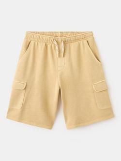 Mango Kids' Drawstring Bermuda Cargo Shorts, Mustard, Mustard