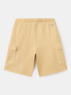 Mango Kids' Drawstring Bermuda Cargo Shorts, Mustard - view 2, Mustard