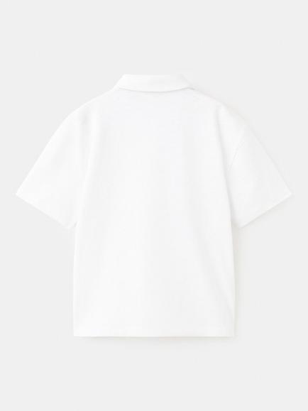 Mango Kids' Cotton Polo Shirt - view 2, White