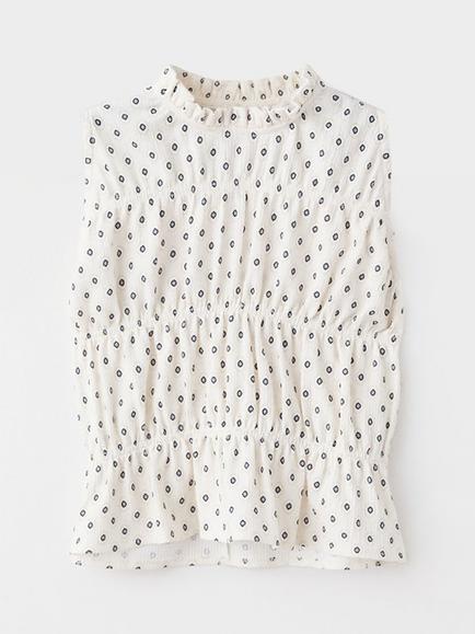 Mango Kids' Smock Waist Ruffle Blouse, Off White, Off White