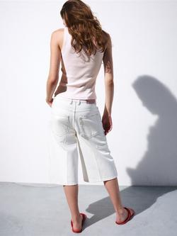 Mango Scoop Neck Slim Fit Vest Top, Pastel Pink - view 2, Pastel Pink