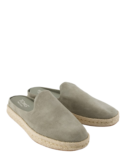 TOMS Santiago Mule Esapdrilles, Navy - view 2, Grey