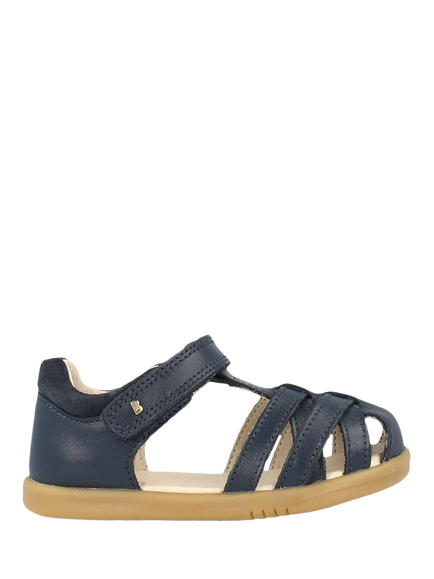 Bobux Kid's Cross Jump I-Walk Leather Sandals, Navy, Navy