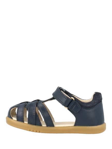 Bobux Kid's Cross Jump I-Walk Leather Sandals, Navy - view 2, Navy