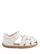 Bobux Kids' Skip Twist Leather Sandals, White