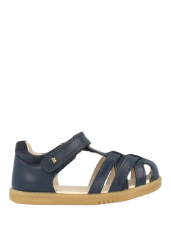 Bobux Kids' Cross Jump Kid+ Leather Sandals, Navy, Navy