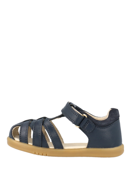 Bobux Kids' Cross Jump Kid+ Leather Sandals, Navy - view 2, Navy