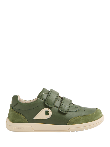 Bobux Kids' Champ Kid+ Leather Trainers, Bronze Green