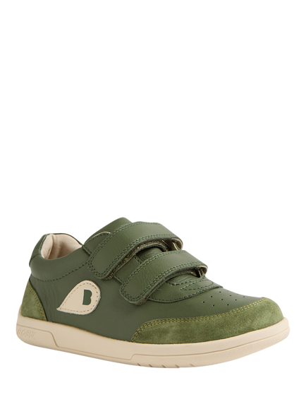 Bobux Kids' Champ Kid+ Leather Trainers - view 2, Bronze Green