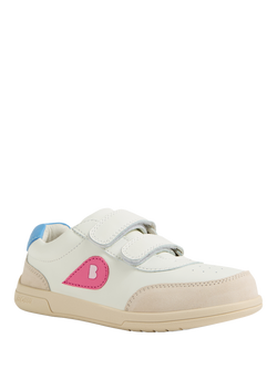 Bobux Kids' Champ Kid+ Leather Trainers - view 2, Chalk White Pink