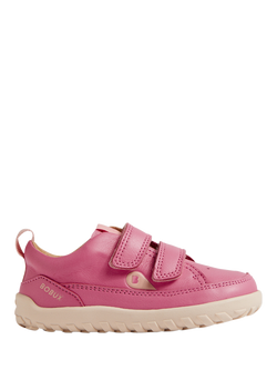 Bobux Kids' Dawn Double Strap Leather Trainers, Cashmere Rose