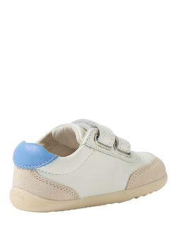 Bobux Kids' Champ Step Up Leather Trainers - view 2, White/Pink Lemonade