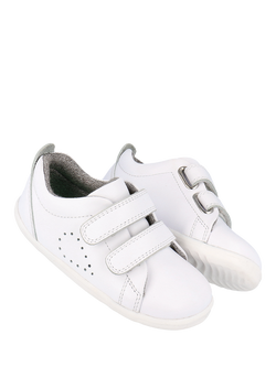 Bobux Kids' Grass Court I-Walk Trainers - view 2, Optical White