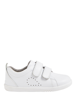 Bobux Kids' Grass Court Kid+ Trainers, Optical White