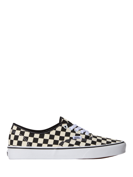 Vans Authentic Check Lace Up Trainers, Black White, Black White