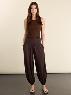 Baukjen Otis Balloon Trousers containing LENZING™ ECOVERO™ Viscose, Dark Chocolate