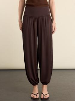 Baukjen Otis Balloon Trousers containing LENZING™ ECOVERO™ Viscose - view 2, Dark Chocolate