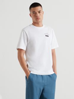 Farah Tilsworth Cotton Regular Fit Short Sleeve Graphic T-Shirt, White, White