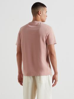 Farah Stacy Cotton Regular Fit Short Sleeve T-Shirt, Dusty Red - view 2, Dusty Red