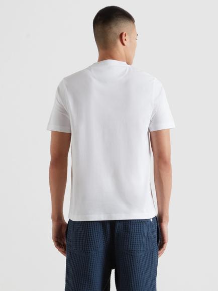 Farah Clissold Cotton Regular Fit Short Sleeve Logo T-Shirt, White - view 2, White