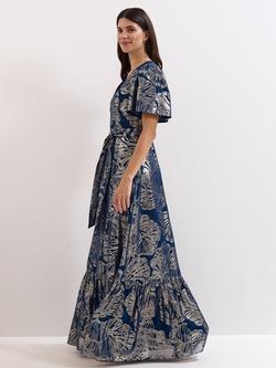 Phase Eight Collection 8 Azale Filcoupe Floral Maxi Dress, Blue - view 2, Blue