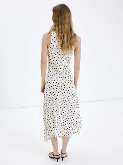 Mango Polka Dot Dress, Off White - view 2, Off White