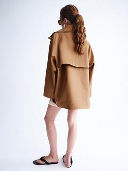 Mango Parka Coat, Tobacco - view 2, Tobacco