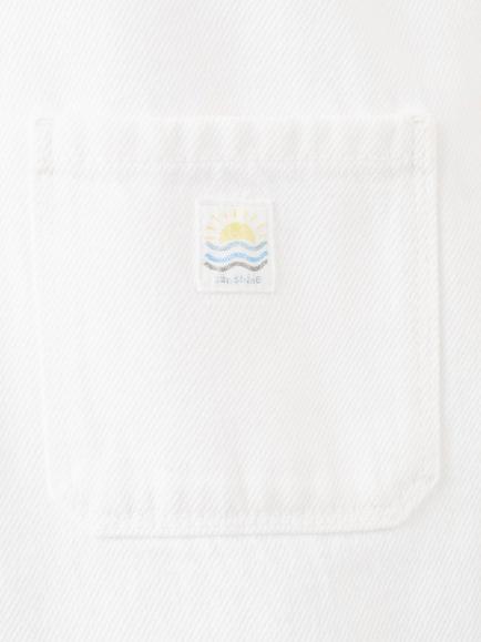 Mango Baby Adjustable Strap Cotton Dungarees, White - view 2, White