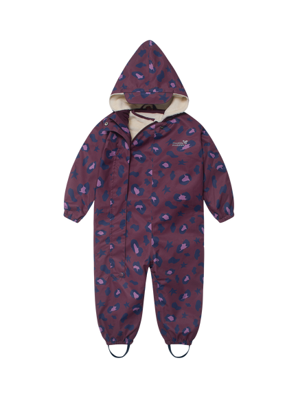 Muddy Puddles Kids' Scampsuit, Burgundy, Burgundy/Multi