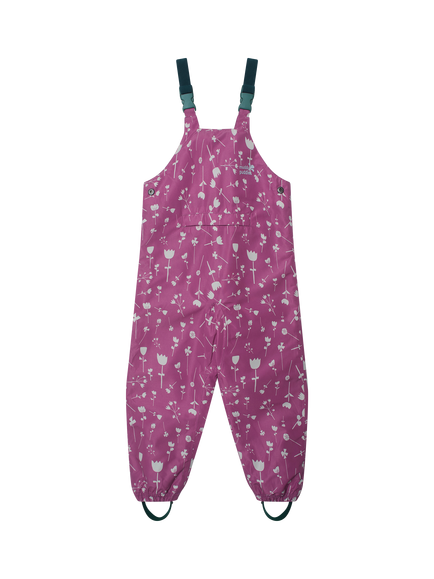 Muddy Puddles Eco Splash Dungarees, Pink/White, Pink/White