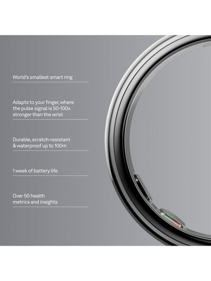Oura Ring 5 Health & Fitness Tracker Smart Ring - view 2, Silver