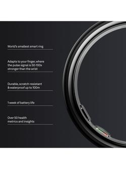 Oura Ring 5 Health & Fitness Tracker Smart Ring - view 2, Black