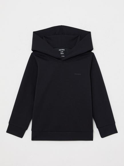 Reiss Kids' Mantel Interlock Logo Hoodie, Navy, Navy