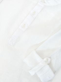 Reiss Kids' Hawkin Pure Linen Long Sleeve Shirt, White - view 2, White