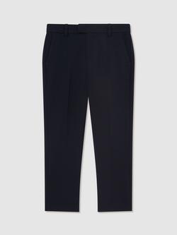 Reiss Kids' Belmont Slim Fit Trousers, Navy, Navy