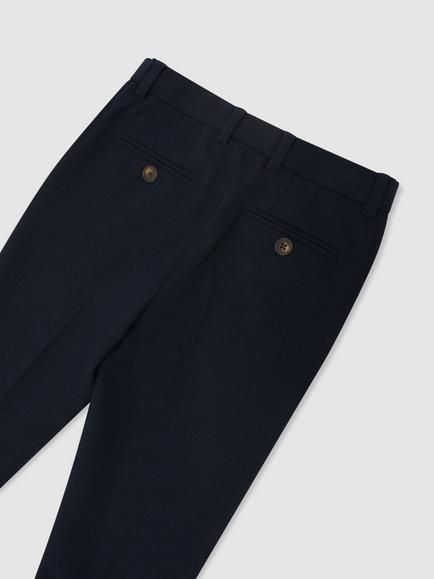 Reiss Kids' Belmont Slim Fit Trousers, Navy - view 2, Navy