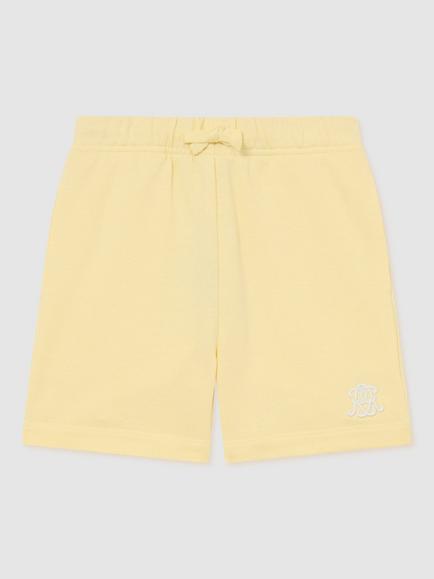 Reiss Kids' Levin Cotton Jogger Shorts, Yellow, Yellow
