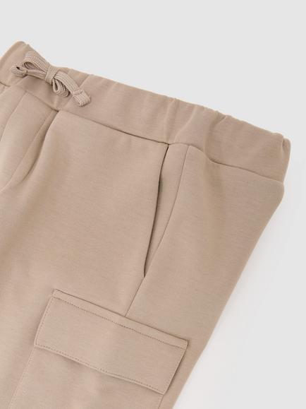 Reiss Kids' Oliver Cargo Shorts, Stone - view 2, Stone