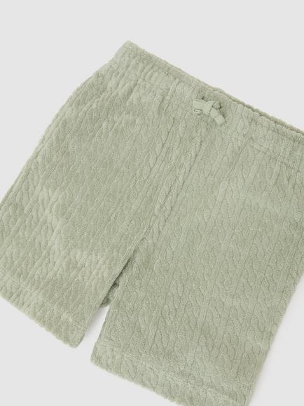 Reiss Kids' Tide Towelling Shorts - view 2, Sage