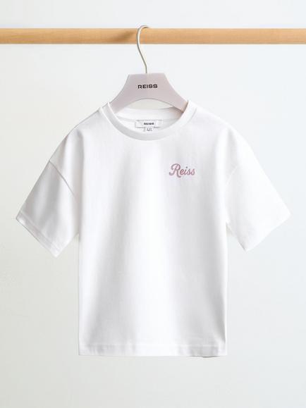 Reiss Kids' Ice Lolly-Print T-Shirt, Optic White - view 2, Optic White
