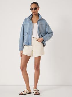 HUSH Robbie Denim Jacket, Light Blue Authentic, Light Blue Authentic