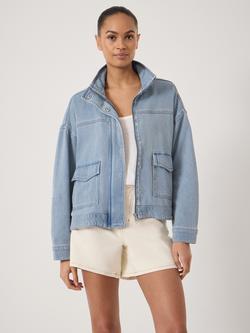 HUSH Robbie Denim Jacket, Light Blue Authentic - view 2, Light Blue Authentic