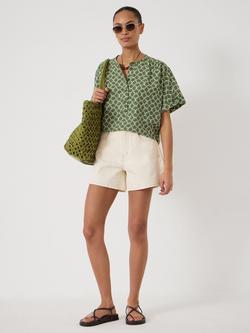 HUSH Debbie Air Flow Blouse containing LENZING™ ECOVERO™ Viscose, Seashell Green - view 2, Seashell Green